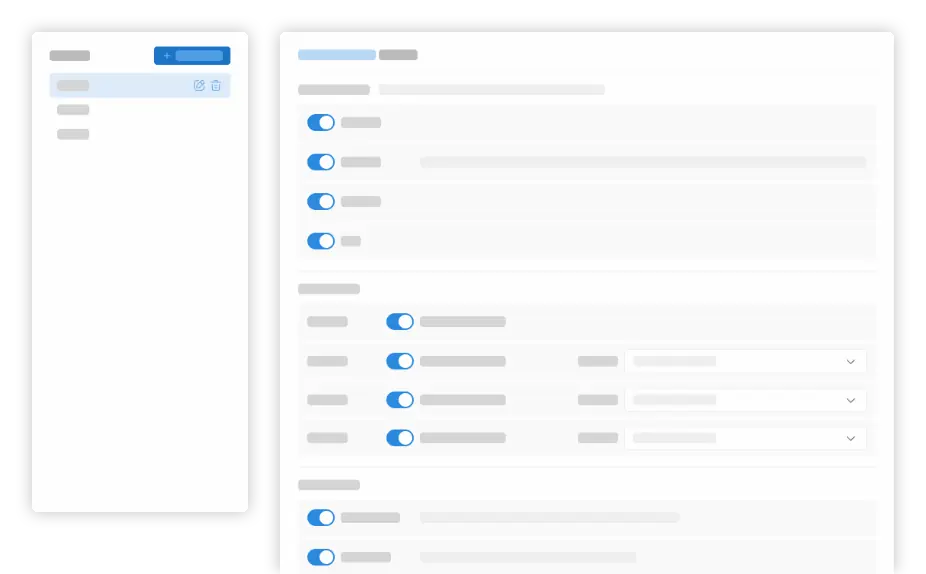직원별 권한을 세세하게 설정합니다